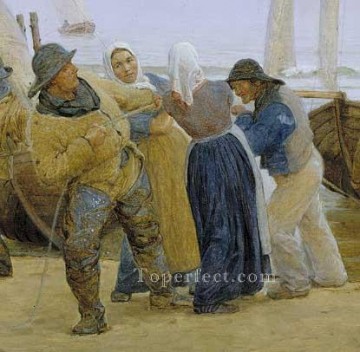 ペダー・セヴェリン・クロイヤー Painting - ペスカドーレス・デ・ホーンベック 1875 ペダー・セヴェリン・クロイヤー